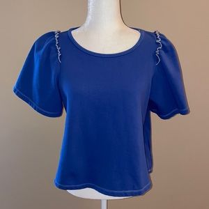 Altar’d State Cobalt Blue Top with Bell Sleeve, Size Small, NWT